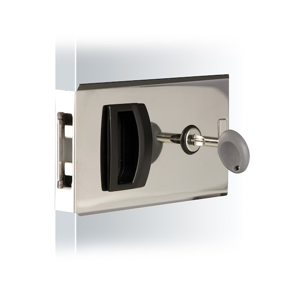 Southco Flush Sliding Door Latch - Square - Aluminum MF-01-110-60 - main